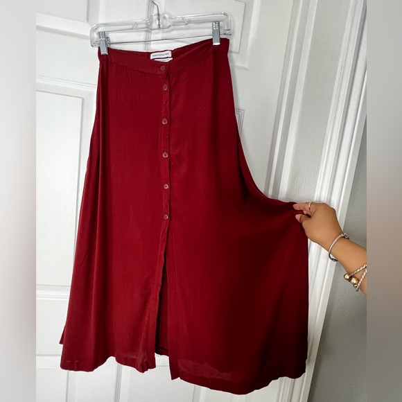 Urban Outfitters  A-Line Skirt Button Up Sz M - Picture 7 of 8